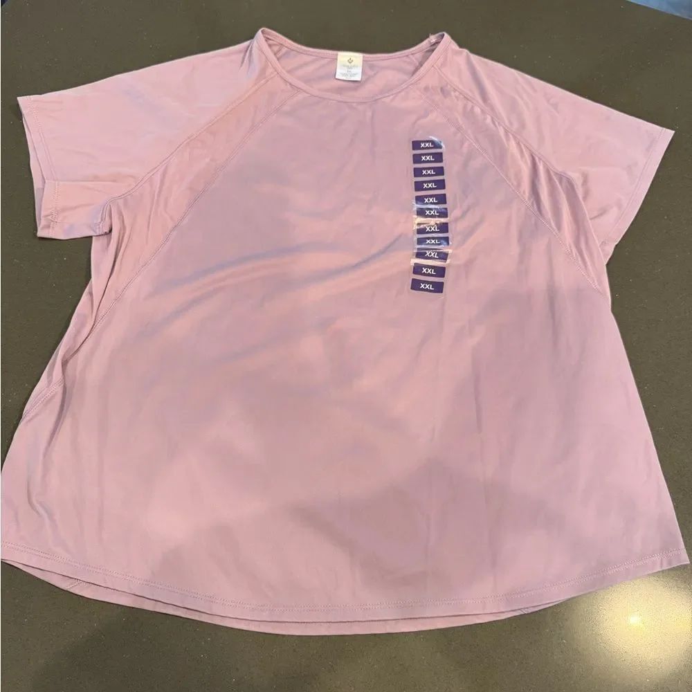 NWT Work It Out Tee Lavender Athletic Top XXL